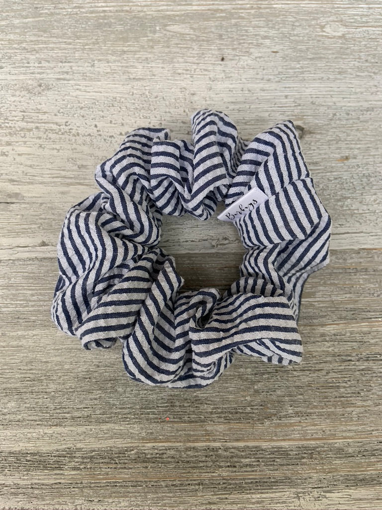 Scrunchie (Petite) - Blue & White Stripe