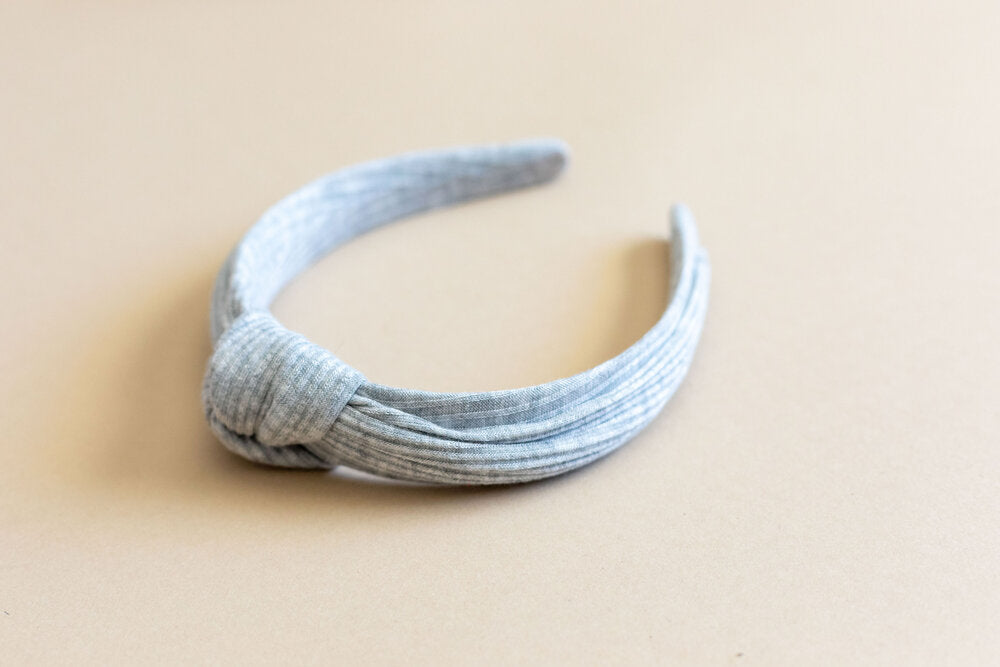Headband - Grey Rib Knit