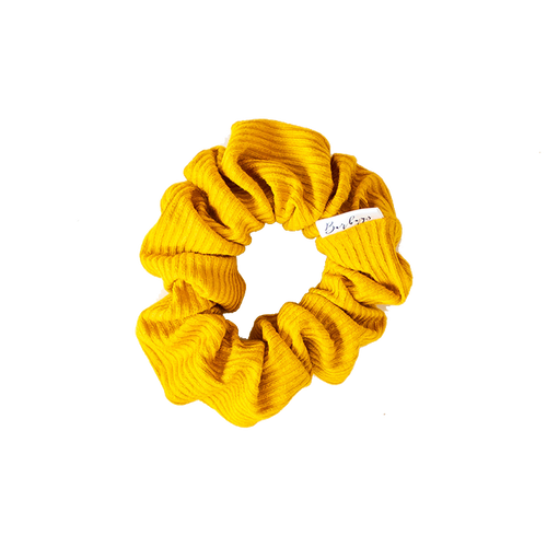 Scrunchie (Petite) - Mustard Rib Knit
