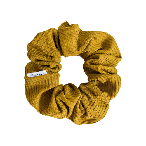 Scrunchie (Mini) - Vintage Gold Rib Knit